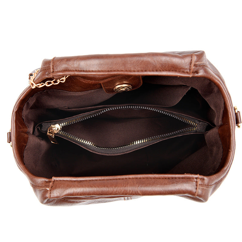 Vintage Vegan Leather Crossbody Bag for Women – Office & Travel Shoulder Bag Secondary image