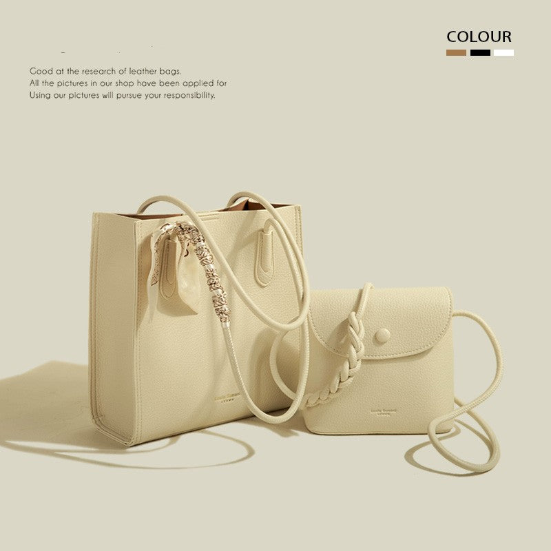 Women's Large Capacity Shoulder Bag – Vegan Leather Work Purse Secondary image